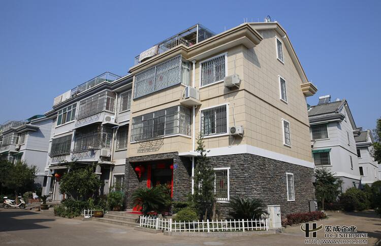 梅花小區自建排屋文化石案例